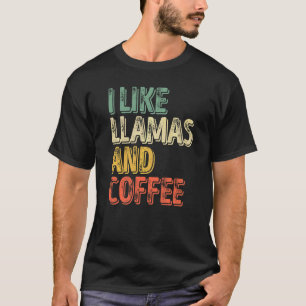 Camiseta Café Alpaca Me Gustan Las Llamas Y El Café