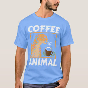 Camiseta Café Animal Guepardo Fauna Animal Cafeína vin