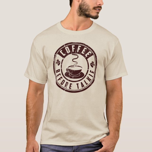 Camiseta Café antes de la película hablada (Anverso)