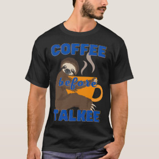 Camiseta Café antes de Talkee barista adicto
