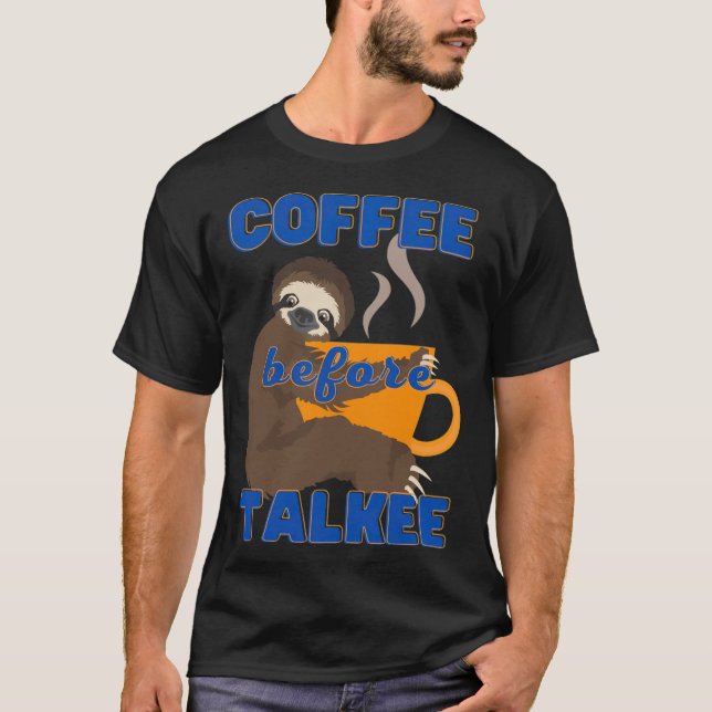 Camiseta Café antes de Talkee barista adicto (Anverso)