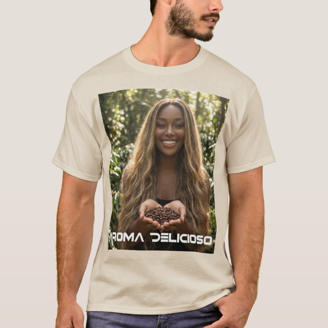 CAMISETA CAFÉ - AROMA DELICIOSO (Anverso)