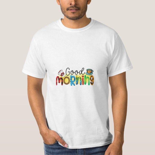 Camiseta Café Art Buenos días (Anverso)