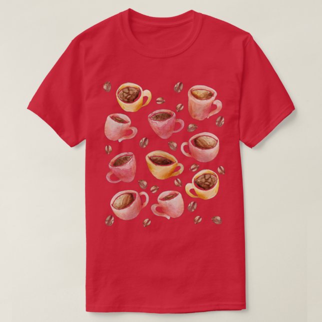 Camiseta Café artístico barista (Diseño del anverso)