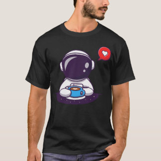 Camiseta Café Astronauta lindo para beber