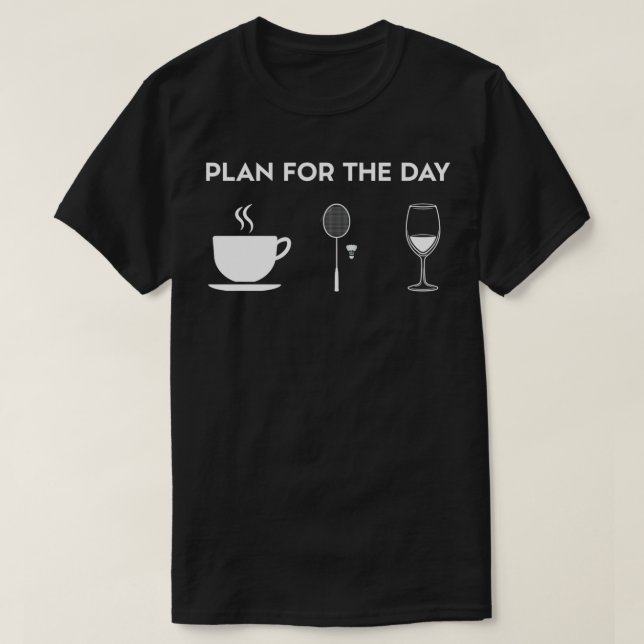 Camiseta Café Badminton Wine T (Diseño del anverso)