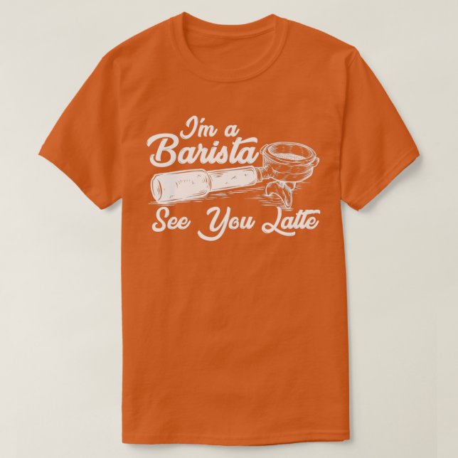 Camiseta Café Barista 4 (Diseño del anverso)