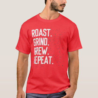 Camiseta café barista asado