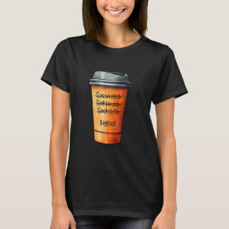 Camiseta Café Barista Misspells Sasquatch - Gracioso pie gr