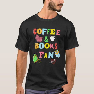 Camiseta Café - Beber Café Leer Libros Libro