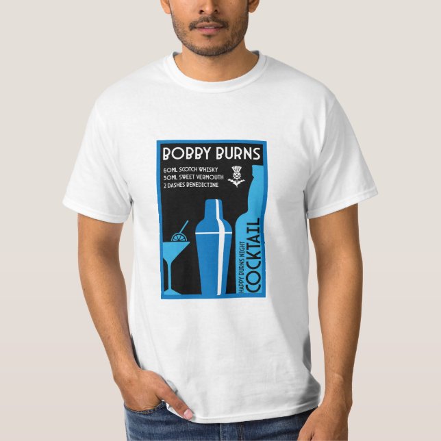 Camiseta Café Bobby Burns Whiskey (Anverso)