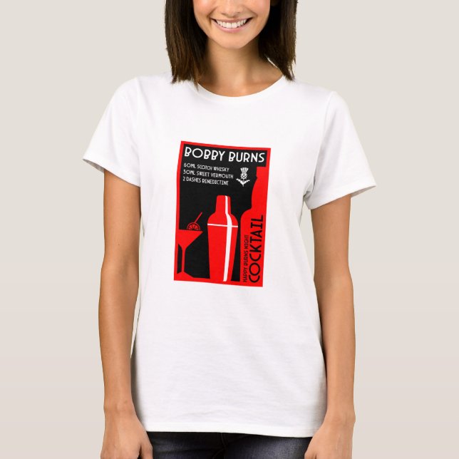 Camiseta Café Bobby Burns Whiskey (Anverso)