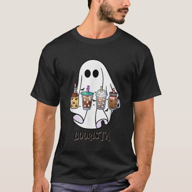 Camiseta Café Boo Boorsta Halloween Fantasma Fantasma (Anverso)