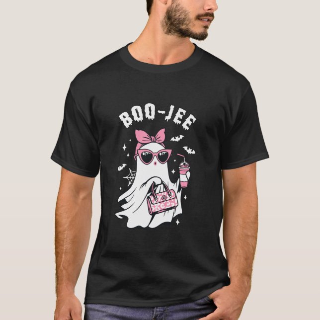 Camiseta Café Boo Jee Leopard Bebe Fantasmas (Anverso)