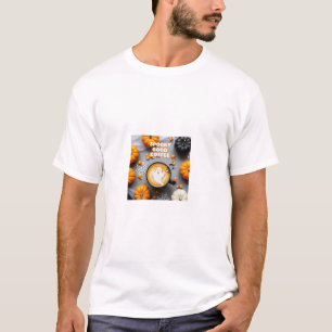 Camiseta Café Buenísimo Arte de Latte de Fantasma de Hallow