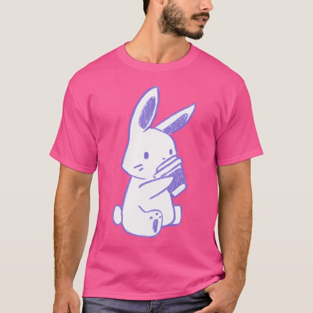 Camiseta Café Bunny (Púrpura) (Anverso)