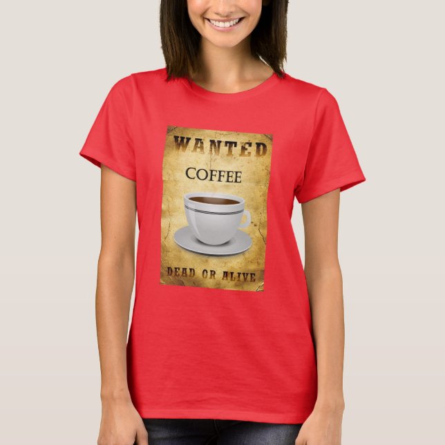 Camiseta Café buscado (Anverso)