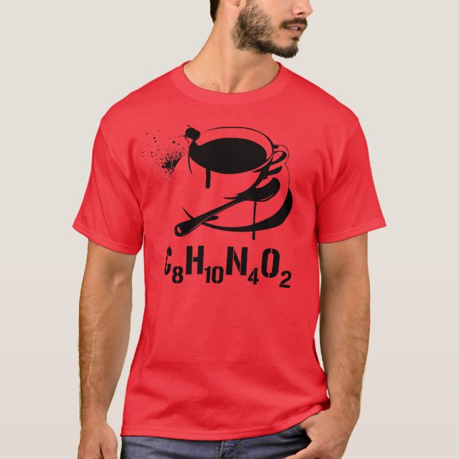 Camiseta Café C8H10N4O2 (Anverso)