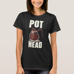 Camiseta Café Cabeza de Pot Bebida Espresso Caffeine Bean