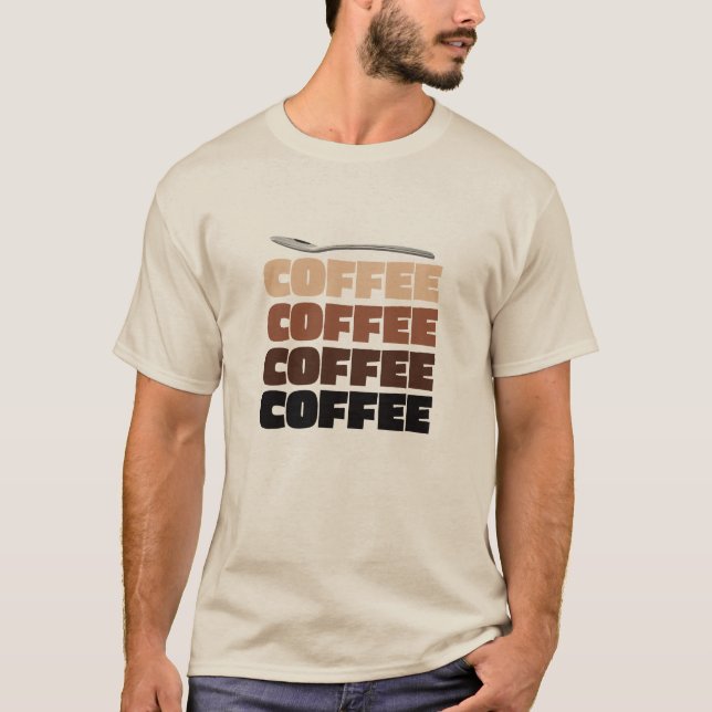 Camiseta Café café café cafetería (Anverso)