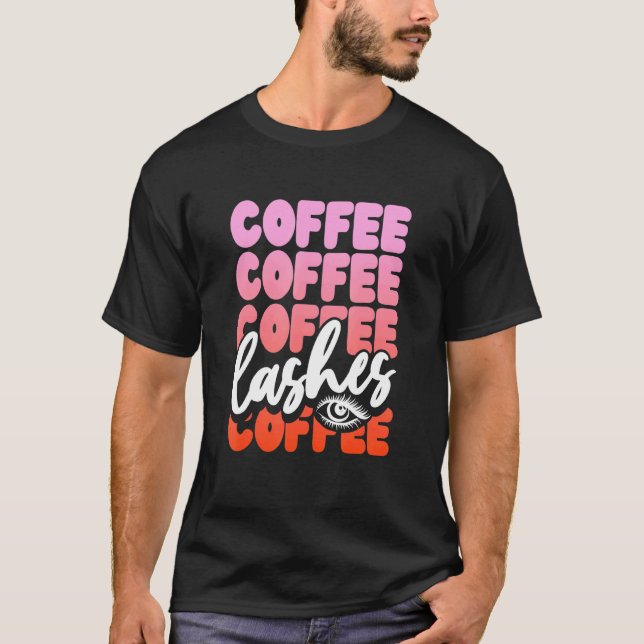 Camiseta Café Café Y Chica De Pestañas (Anverso)