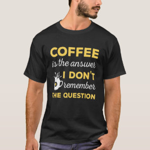 Camiseta Café Cafetería Café Chiste de Bebidas