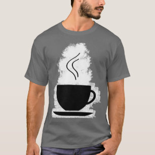 Camiseta café caliente en una taza de café caliente 1
