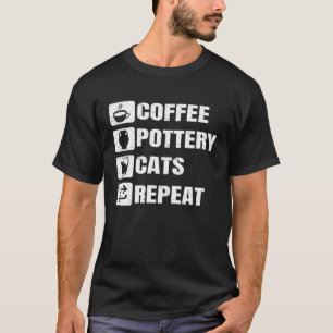 Camiseta Café Cañones de cerámica Repite Cerámica de cerámi