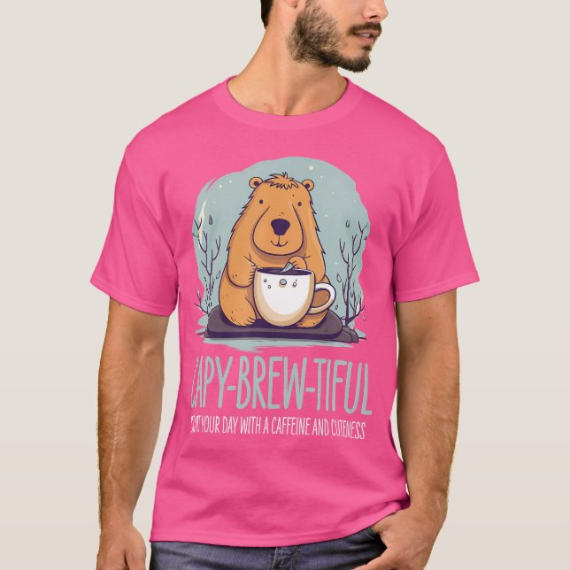 Camiseta Café Capy-Brew-Tiful Capybara (Anverso)