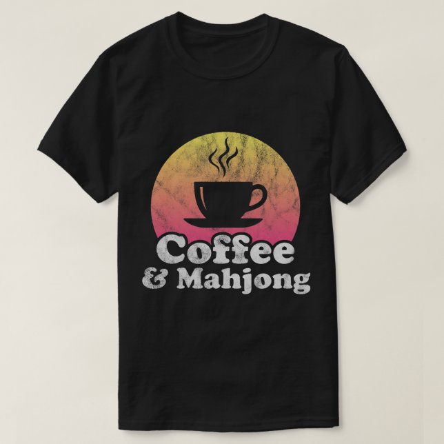 Camiseta Café CF y Mahjong (Diseño del anverso)