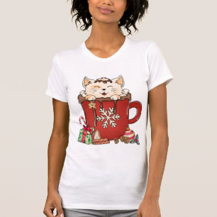 Camiseta Café chocolate con chocolate para Navidades de fel