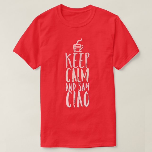 Camiseta Café Ciao Italia (Diseño del anverso)