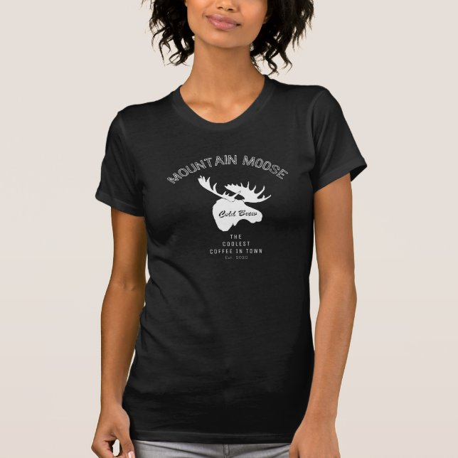 Camiseta Café Cold Brew Mountain Moose (Anverso)