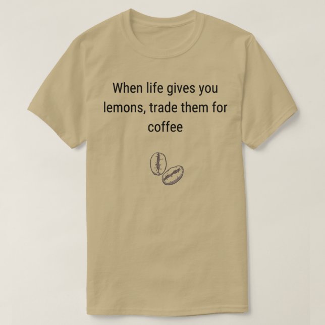 Camiseta Café Comercial Para Lemones (Diseño del anverso)