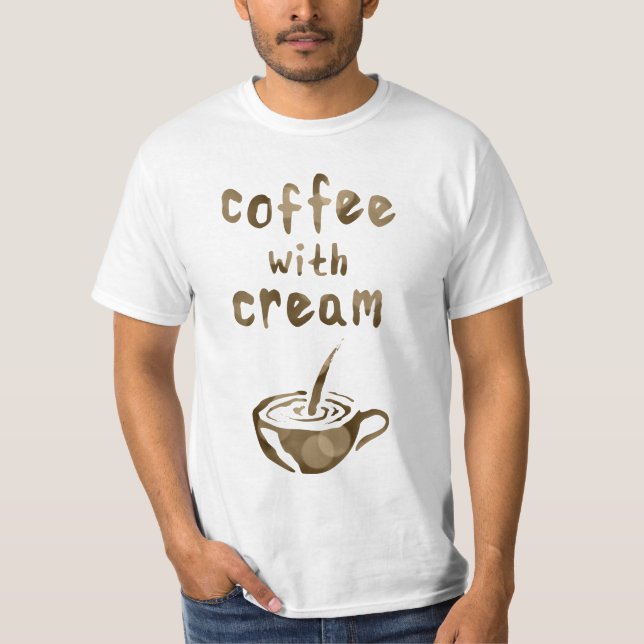 Camiseta café con crema bokeh (Anverso)