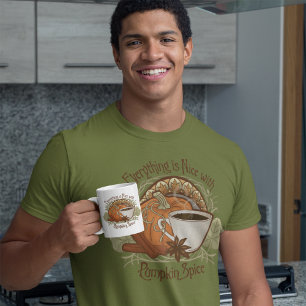 Camiseta Café con especias de calabaza