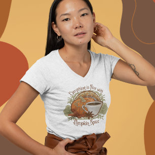 Camiseta Café con especias de calabaza