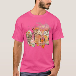 Camiseta Café con especias de calabaza en latte otoño otoño