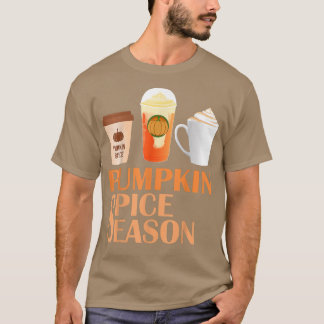 Camiseta Café con especias de calabaza en otoño último café