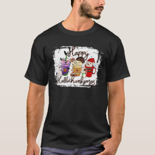 Camiseta Café con especias de calabaza Feliz Hallo gracias 
