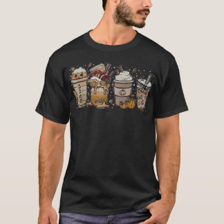 Camiseta Café con especias de calabaza Latte otoño otoño te