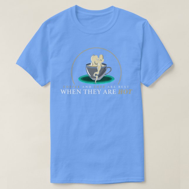 Camiseta Café con espuma de café (Diseño del anverso)