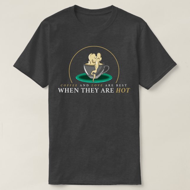 Camiseta Café con espuma de café (Diseño del anverso)