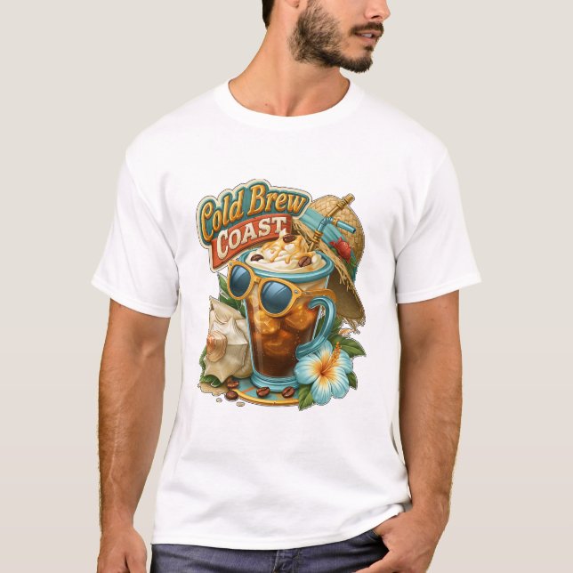 Camiseta Café con Hielo Costa Cold Brew (Anverso)
