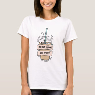Camiseta Café con hielo de apoyo emocional
