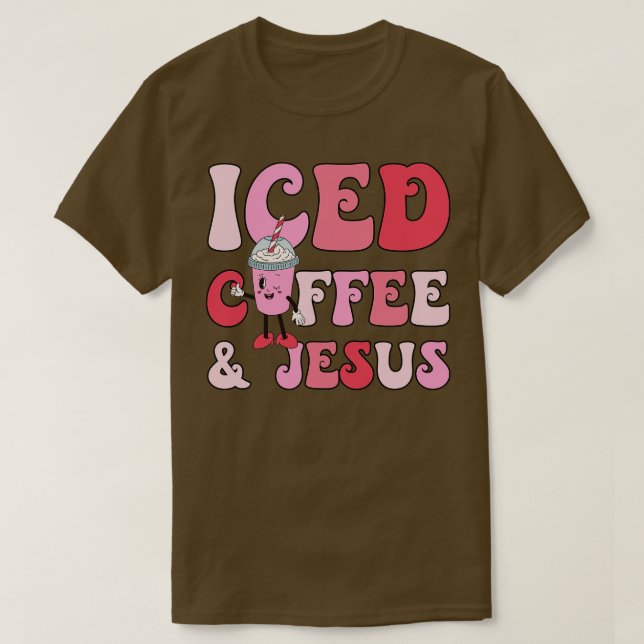 Camiseta Café Con Hielo Y Jesús (Diseño del anverso)