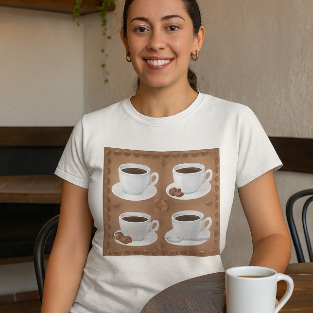 Camiseta Café con judías y chocolate (Subido por el creador)