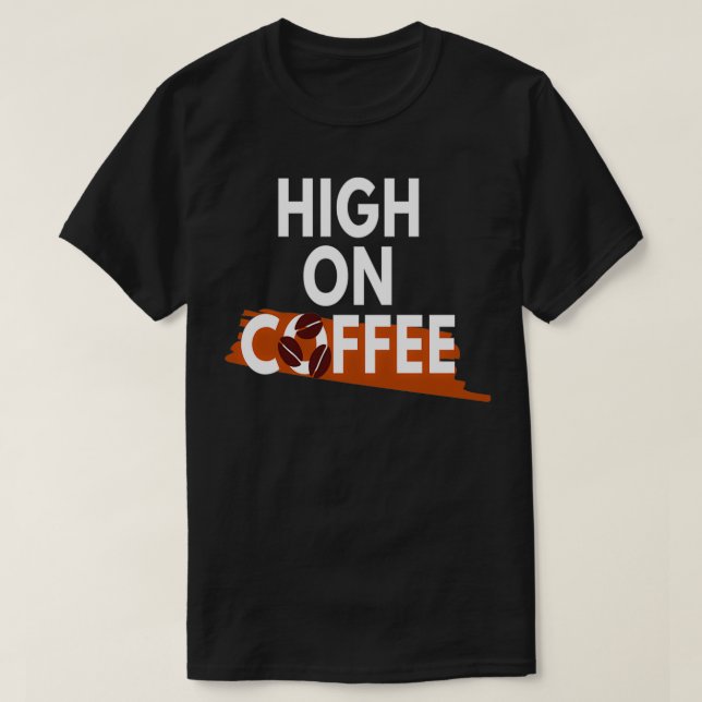 Camiseta Café con mucho sabor en café 2 (Diseño del anverso)