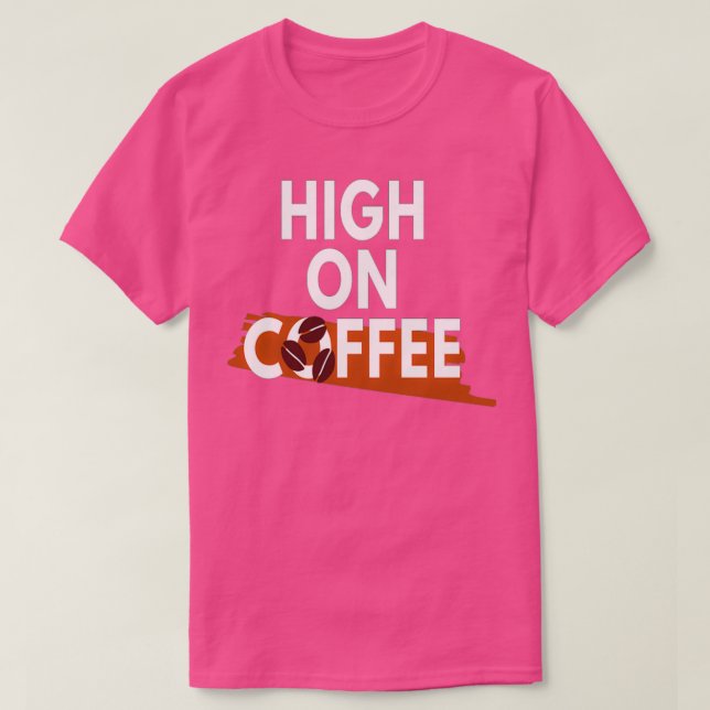 Camiseta Café con mucho sabor en café 3 (Diseño del anverso)
