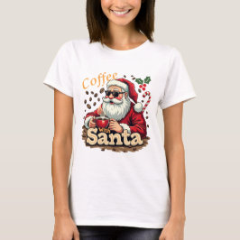 Camiseta Café con Santa Navidades Tee